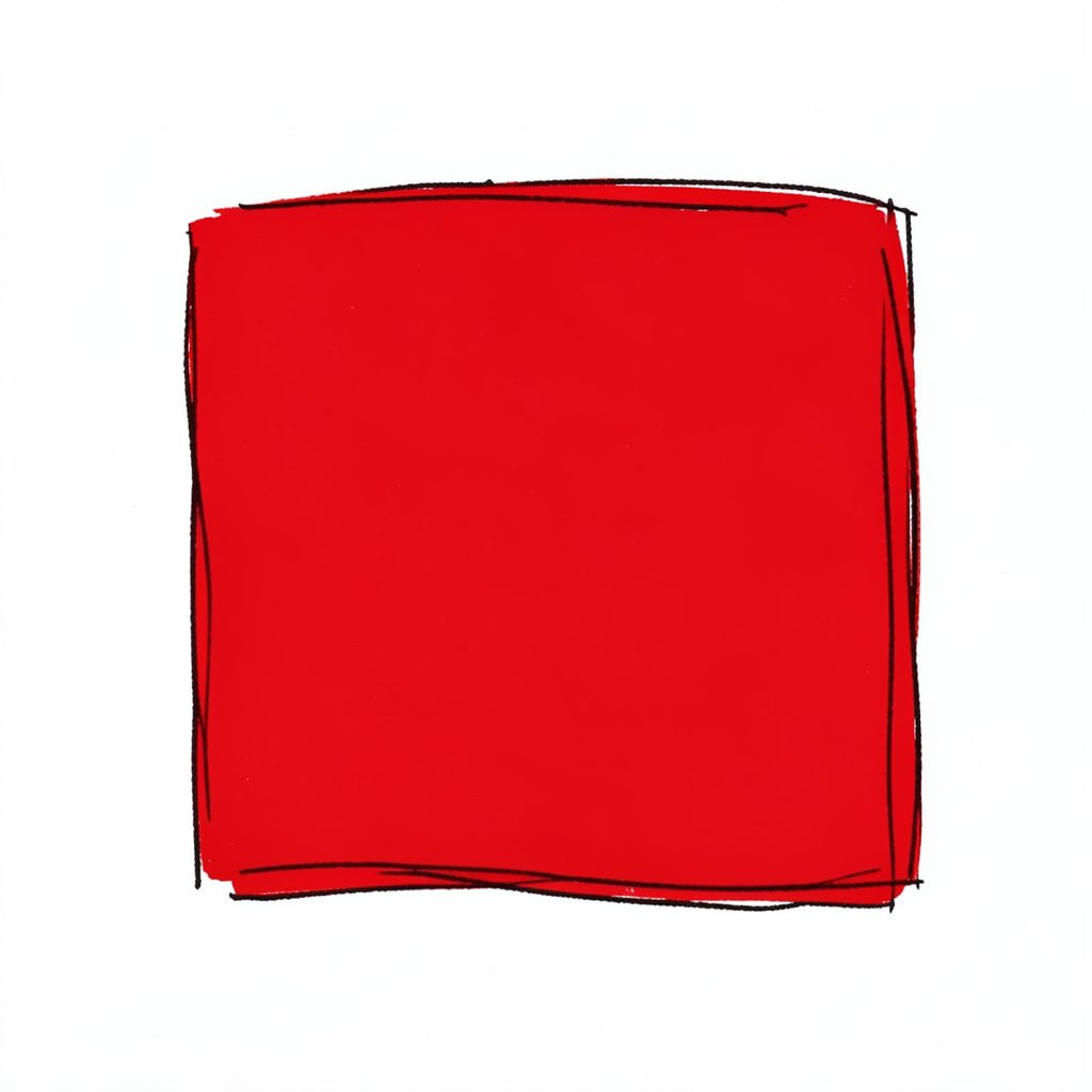 Abstract geometric composition in deep navy blue and crimson red, suggesting academic conference branding